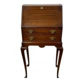 DIMINUITIVE QUEEN ANNE STYLE SECRETARY DESK