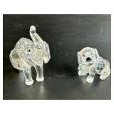 TWO SWAROVSKI CRYSTAL FIGURINES