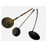 ANTIQUE LADLES AND SIEVES