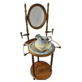 WASHSTAND WITH PITCHER AND BOWL