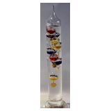 GLASS GALILEO THERMOMETER