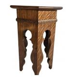 ARTS AND CRAFTS OAK PLANT STAND