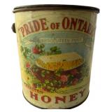 ANTIQUE PRIDE OF ONTARIO HONEY TIN - BRANTFORD