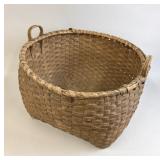 LARGE HANDLED ROUND SPLINT BASKET