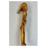 FOLK ART CARVED CANE