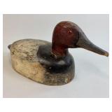 CANVASBACK DECOY CARVED BY GWB