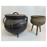 TWO CAULDRON POTS