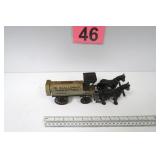 Oil Wagon Coin Bank w/ Cast Horses