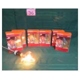 6 New Heart Sharp LED Bulbs Amber