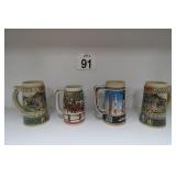 Collector Beer Mugs - Coors, Miller, Budweiser