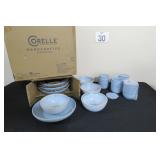 New Corelle Stoneware Dinnerware 16pc Set