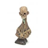 Dug Stanat Hand Made Ceramic Skull Sculpture / Fig