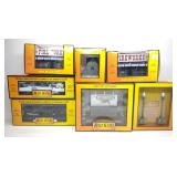 7 Rail King MTH Toy Trains & Accessories w/ Boxes