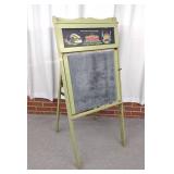 Vintage Childs Chalkboard Easel / Folding Desk