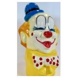 LARGE CLOWN HEAD COIN BANK