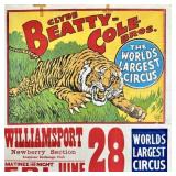 CLYDE BEATTY - COLE BROS. CIRCUS POSTER