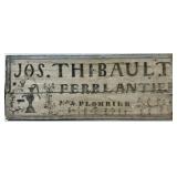 JOS. THIBAULT FOLK ART TRADE SIGN