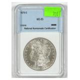 1879-S MORGAN SILVER DOLLAR MS65