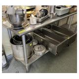 60" STAINLESS STEEL PREP TABLE