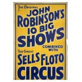 JOHN ROBINSON - SELLS-FLOTO CIRCUS POSTER