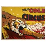 THE FAMOUS COLE CIRCUS POSTER