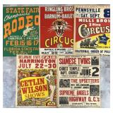 CIRCUS CARNIVAL POSTER COLLECTION