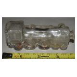 Vtg Glass Train Engine #1028 Candy Container