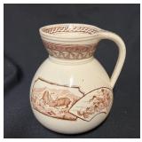 Antique Ceramic Handled Toilet Pitcher 6"