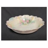 RS Prussia China Handpainted Floral Design Bowl