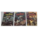 (3) Vtg Dell 10c Comic Books The Lone Ranger VG