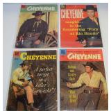 (4) Vintage Dell 10c Comic Books Cheyenne G/VG