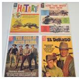 (4) Vintage Dell 12c John Wayne Movie Comic Books