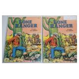 (2) 1950 Dell 10c The Lone Ranger Comic Books #22