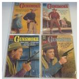 (4) Vintage Dell 10c Comic Book Gunsmoke