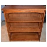 Mission-Style Oak Slatted 2 Adjustable Shelf Book