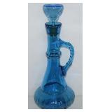 MCM Blue Glass Jim Beam KY-230 Genie Bottle