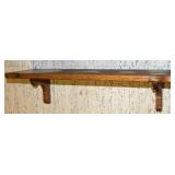 Handcrafted Solid Oak Wall Shelf 23.5w x 7.5d