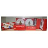 Shelf Lot w/ Nikko Christmastime Boxed Dishes