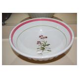 Vtg Made in Italy Handpainted Ceramic Bowl 10.5"