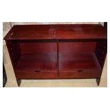 Contempo Cherry Tone 2 Drawer Storage Shelf