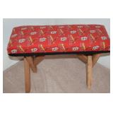 Handcrafted Bench Seat w/ St Louis Cardinals Cover