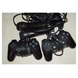 (2) Playstation 2 PS2 Controllers + (2) Logitech