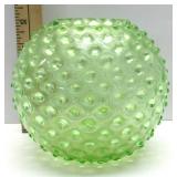 Art Deco Uranium Green Glass Vase