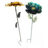 Metal Yard Flower Stakes