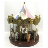 Horse Carousel Missing Some Horses 18"Tx16R