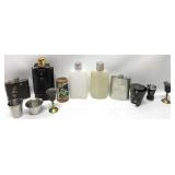 Vintage Barware,Flask,Shot Cups