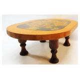 Wood Foot Stool 6"T