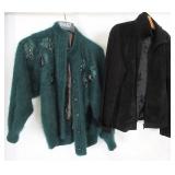 Style & Co Leather Jacket w/Vintage Sweater