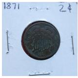 1871 Two Cent