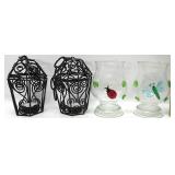 Tealight Holders With Art Glass Decor